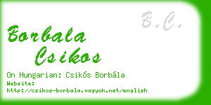 borbala csikos business card